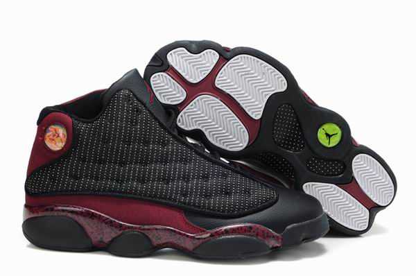 Air Jordan Retro 13 Black Altitude Green Sport Cuir Nike Air Jordan Retro Nike Court Tradition